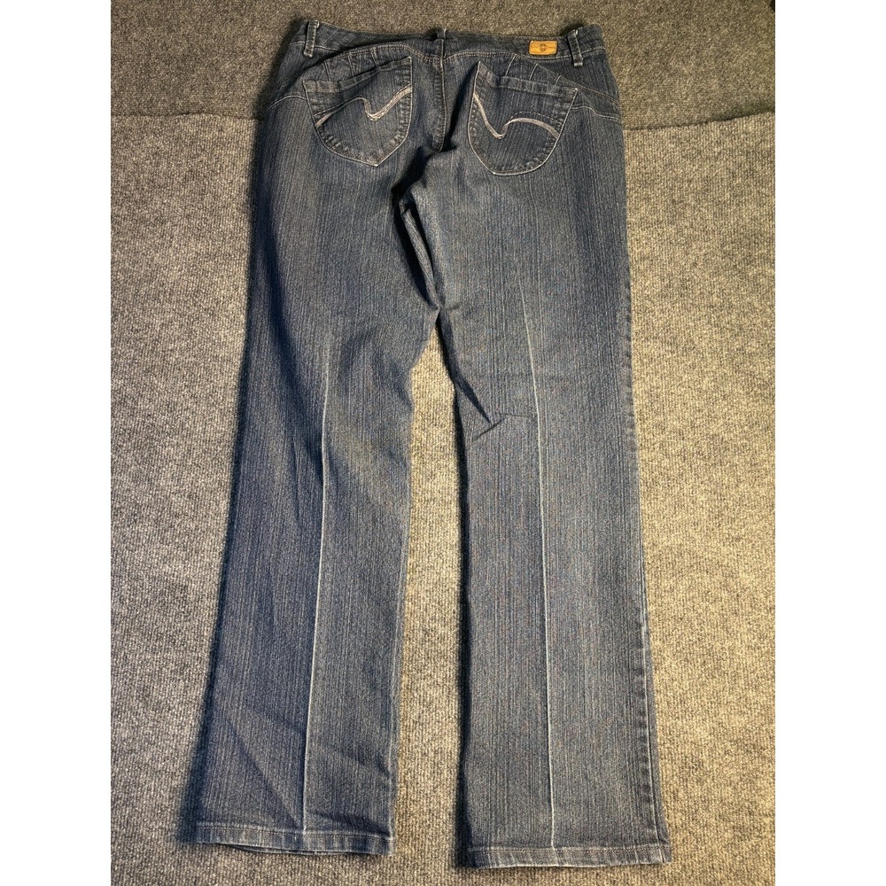 BandolinoBlu Jeans Womens 12 Blue Denim Regular Fit 5-Pocket Design Straight Leg - Picture 9 of 11